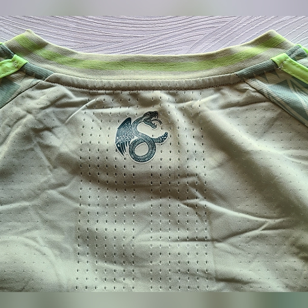 Adidas Mexico Green Patterned Soccer Jersey XL Slim Fit - Picture 7 of 16
